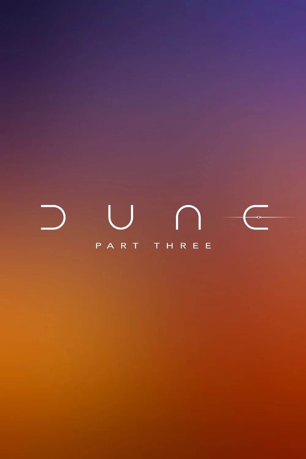 Poster for Dune: Part Three