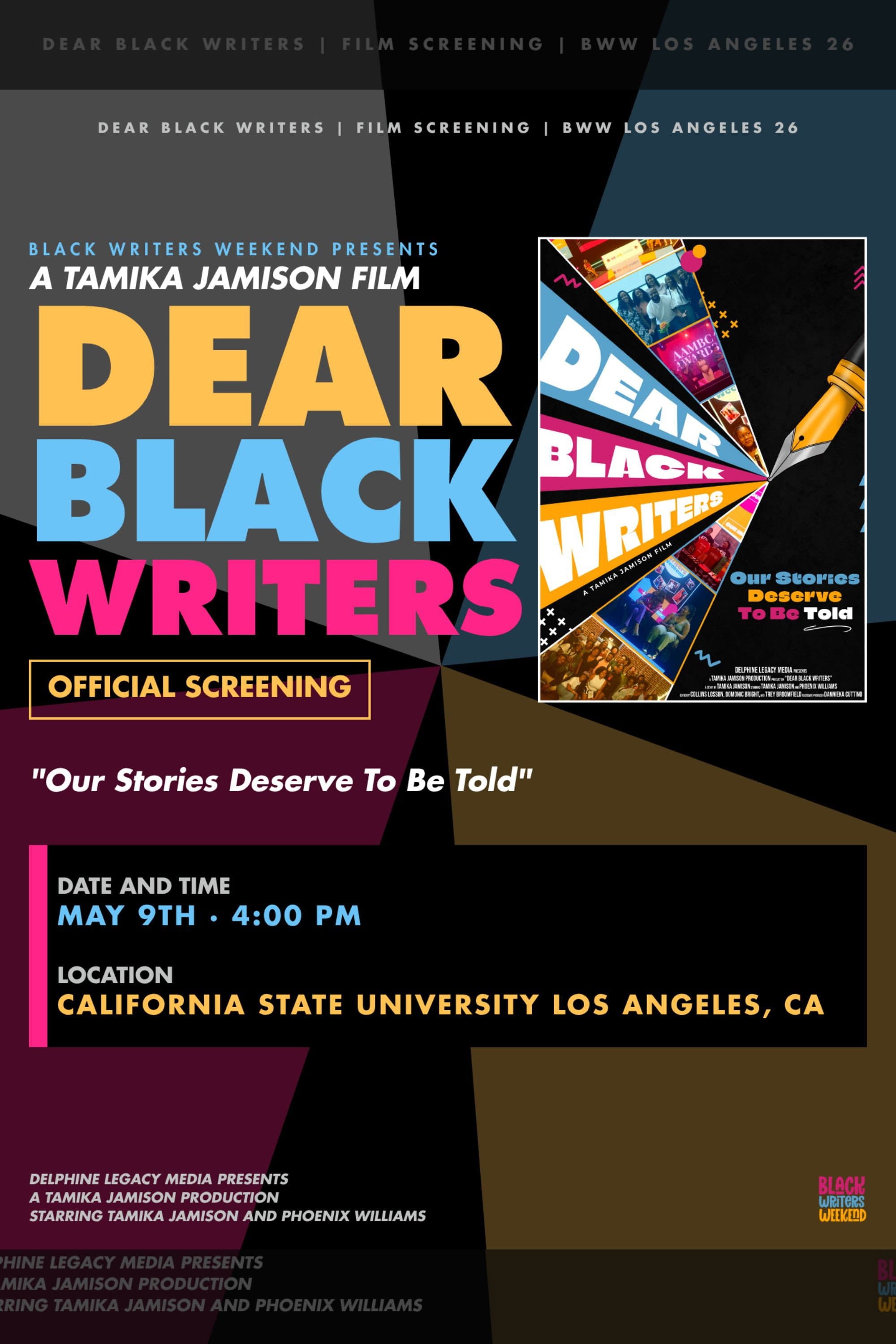 Poster for Dear Black Writers